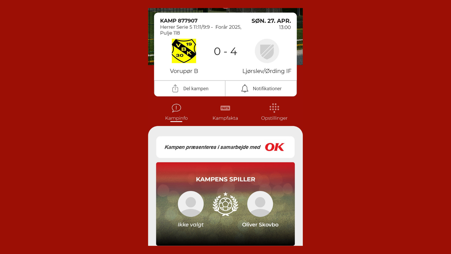Ljørslev/Ørding IF triumferer i taktisk bragd mod Vorupør B