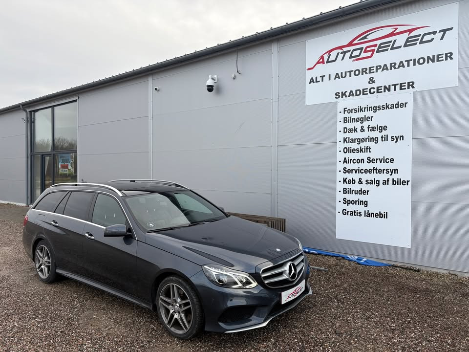 S&#xE6;rlig velholdt Mercedes E250 CDI AMG Line til salg hos AutoSelect - Slagelse Synshal