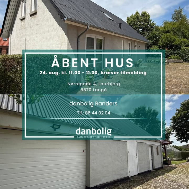 Danbolig Randers inviterer til åbent hus i villa på Nørregade 4 i Laurbjerg