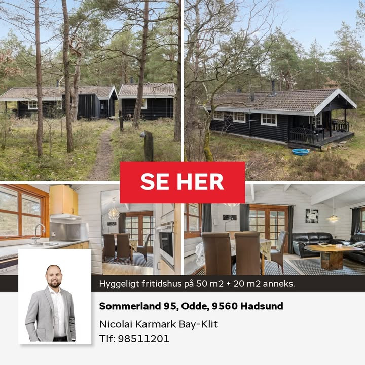Hyggeligt fritidshus til salg i Sommerland, Odde gennem home Hobro