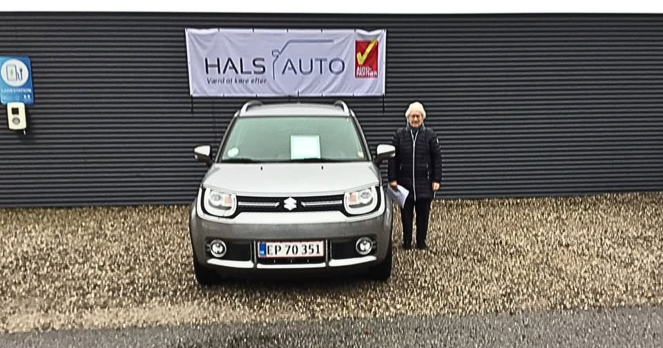 Hals Auto A/S takker for lokalt bilkøb: Inger kører nu i en Suzuki Ignis 2018