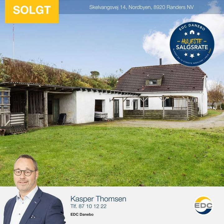 EDC Danebo sælger villa i Randers NV og fejrer succesfuldt salg