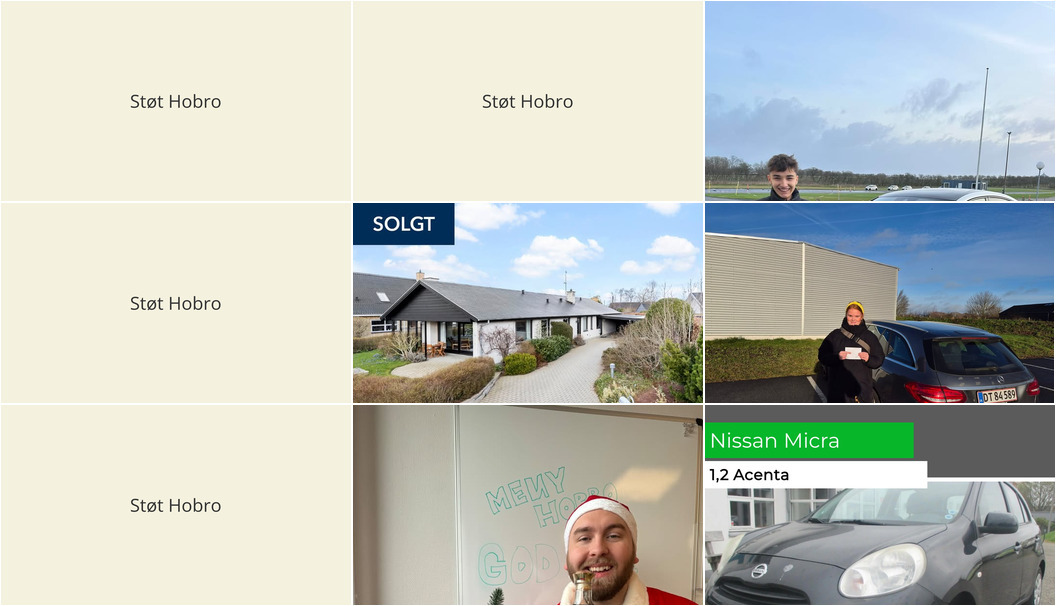 Nyt fra Oscar Biludlejning, Nordbyens Køreskole v/ Bjarne M. Behrenthz, MENY Hobro og 2 andre