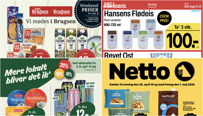 Store is-tilbud hos ABC Lavpris og under halv pris på Spier PS vin hos DagliBrugsen