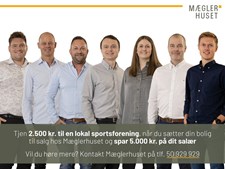 Støt din lokale sportsforening og spar penge på salær ved at sælge med Mæglerhuset