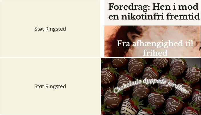 Nyt fra Bruuns Chokolade og Nikotinfri.nu