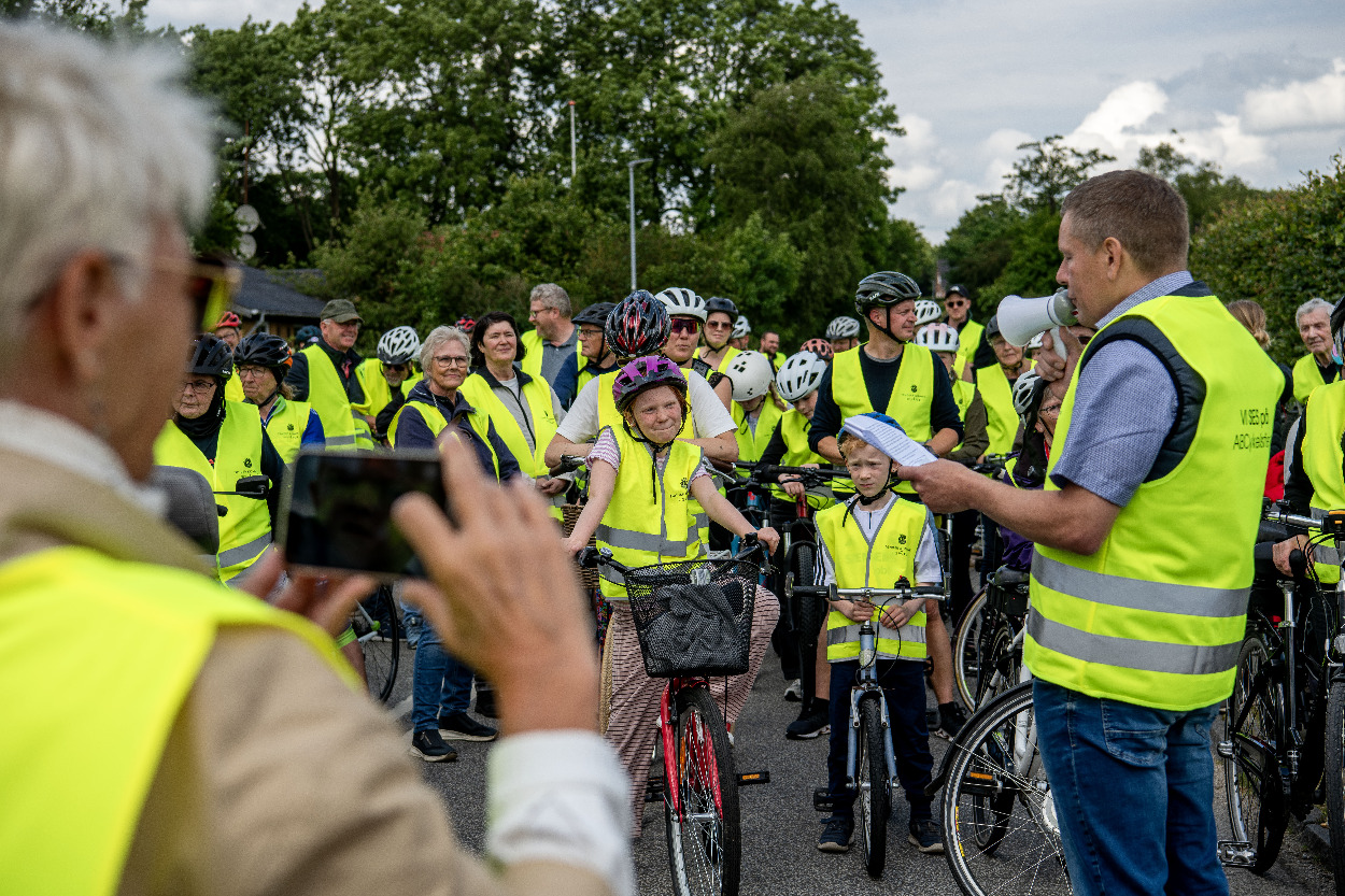 Tønder Kommune har indviet ny cykelsti mellem Agerskov og Branderup