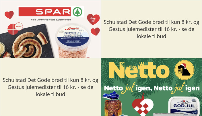 Schulstad Det Gode br&#xF8;d til kun 8 kr. og Gestus julemedister til 16 kr. - se de lokale tilbud