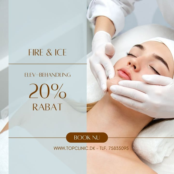 Top Clinic v/Else Møller Larsen tilbyder rabat på Fire and Ice ansigtsbehandling i Vejle