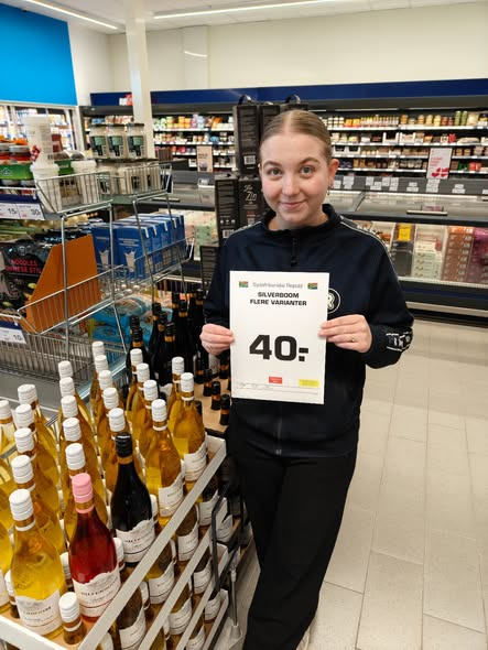 Rema 1000 Struer på Holstebrovej tilbyder snack pizza og Silverboom vin til lave priser