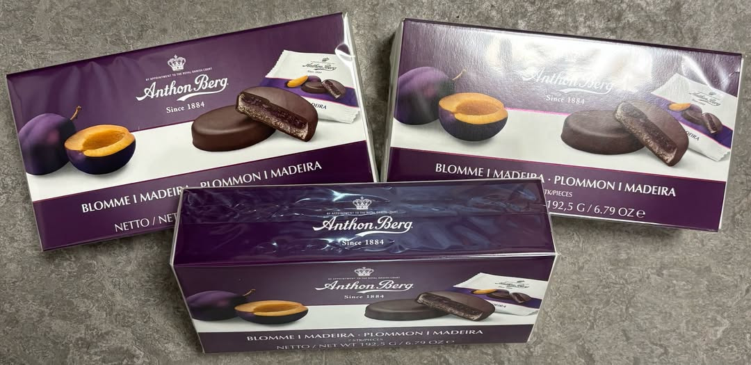 SPAR Visse tilbyder Anton Berg Blomme i Madeira til 29,95 kr.