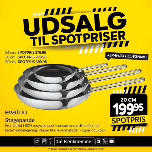 Fredericia Isenkram præsenterer Eva Trio pander i genanvendt stål