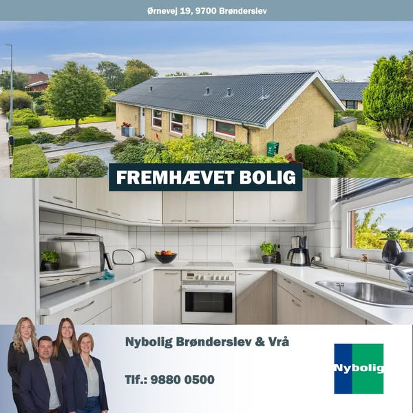 Nybolig Brønderslev & Vrå fremhæver familievenlig villa tæt på skole og byliv