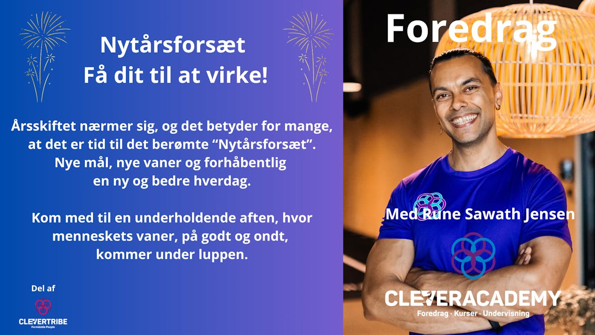 Foredrag om nytårsfortsæt og vanedannelse i Holbæk