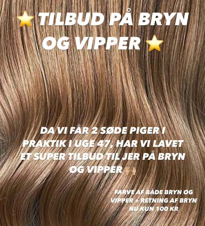 Obitsø Frisørsalon - Borbjerg tilbyder billig farvning af bryn og vipper i uge 47