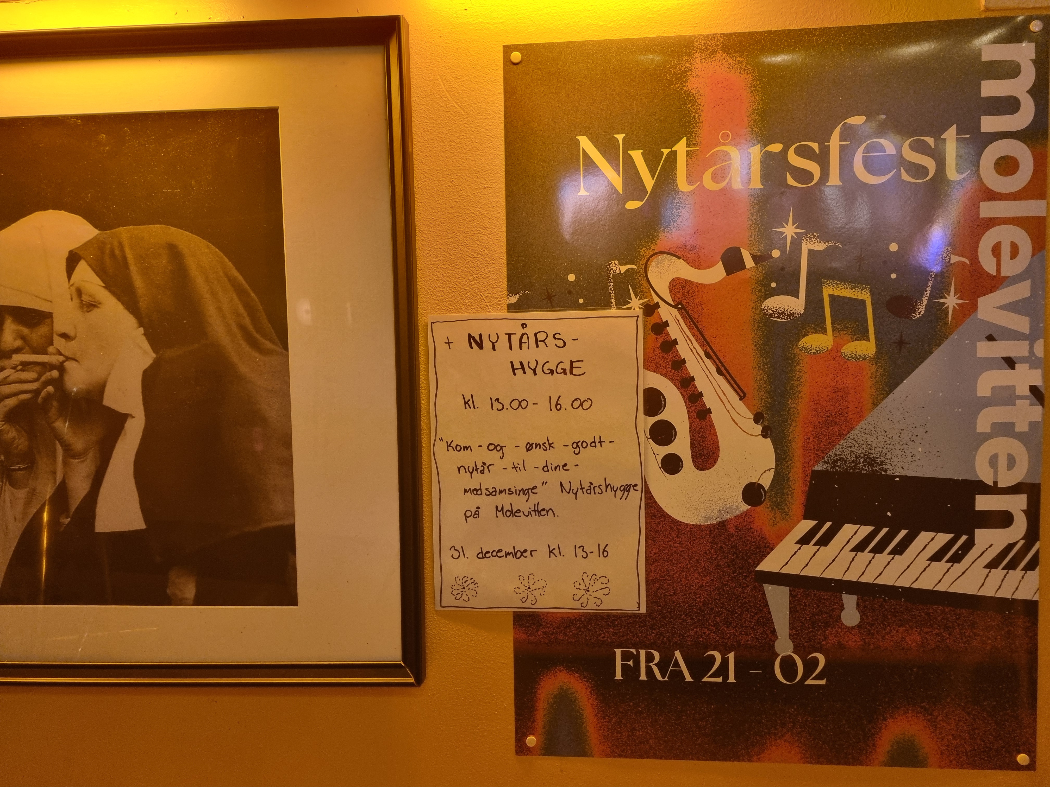 Nytårshygge og fest på Molevitten