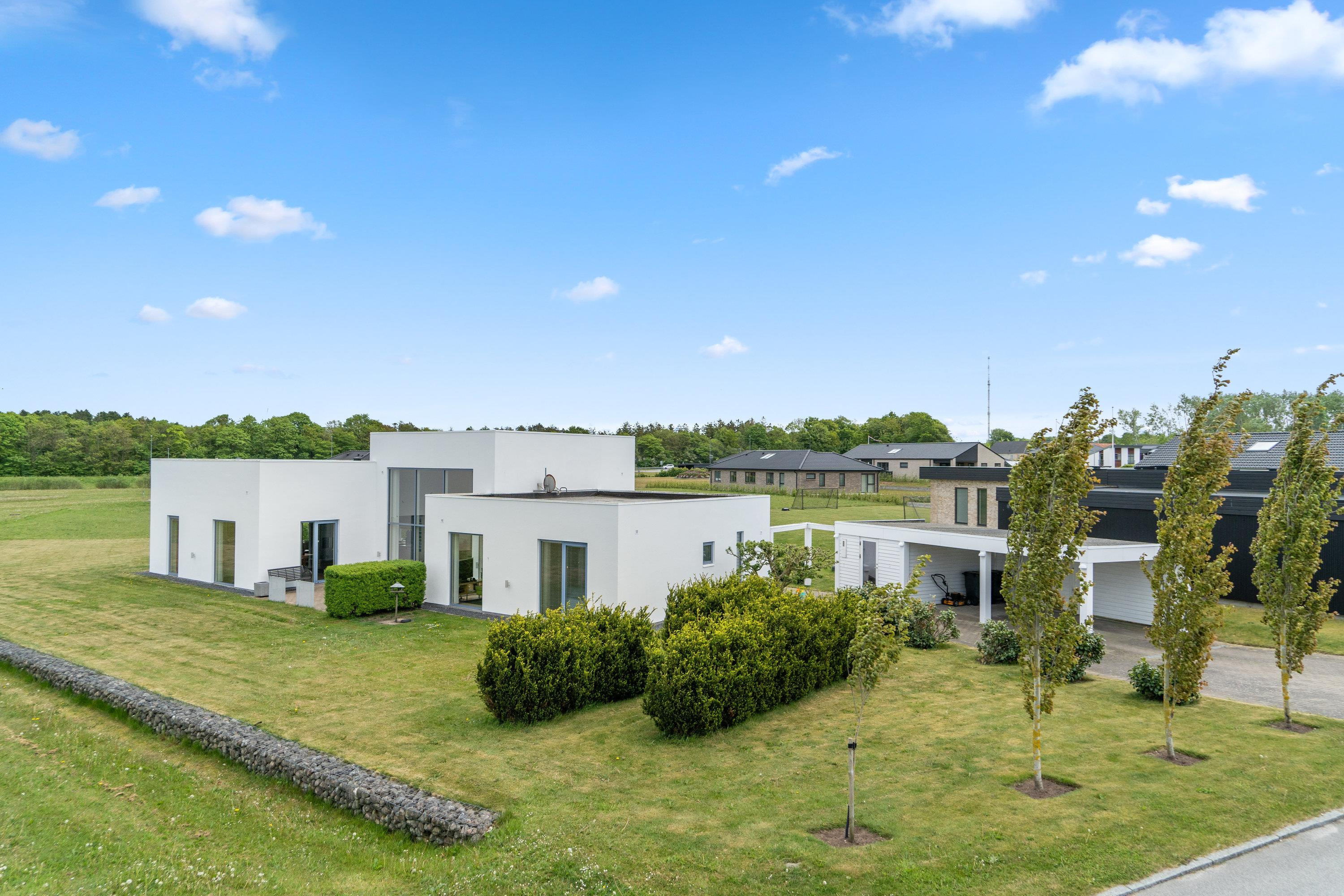 Moderne og spændende funkisvilla med naturskøn udsigt