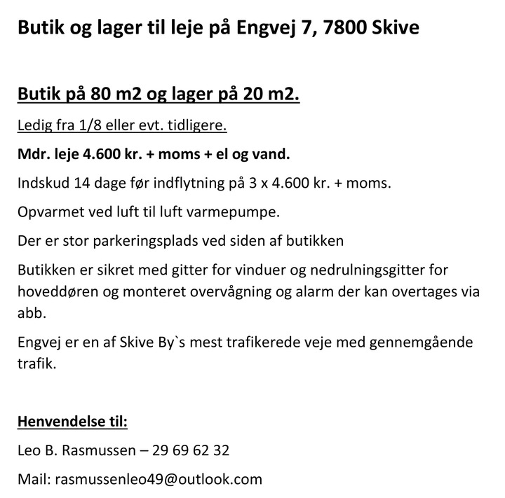 Nyt på opslagstavlen i Skive