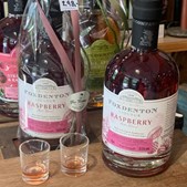 Smagsprøver på engelsk gin-likør hos Fru Hansens Butik & Café