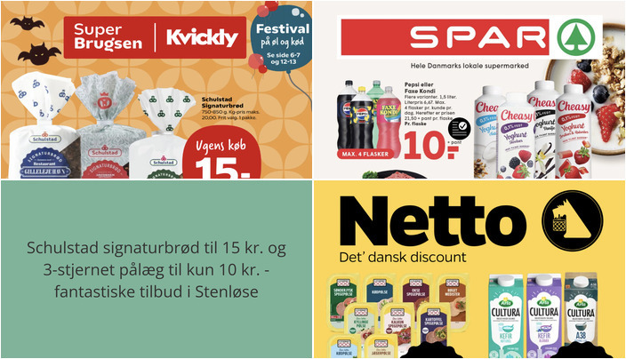Schulstad signaturbrød til 15 kr. og 3-stjernet pålæg til kun 10 kr. - fantastiske tilbud i Stenløse