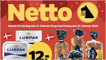 Netto tilbyder Lurpak smør til 12 kr. og Coca-Cola sodavand til kun 9 kr.