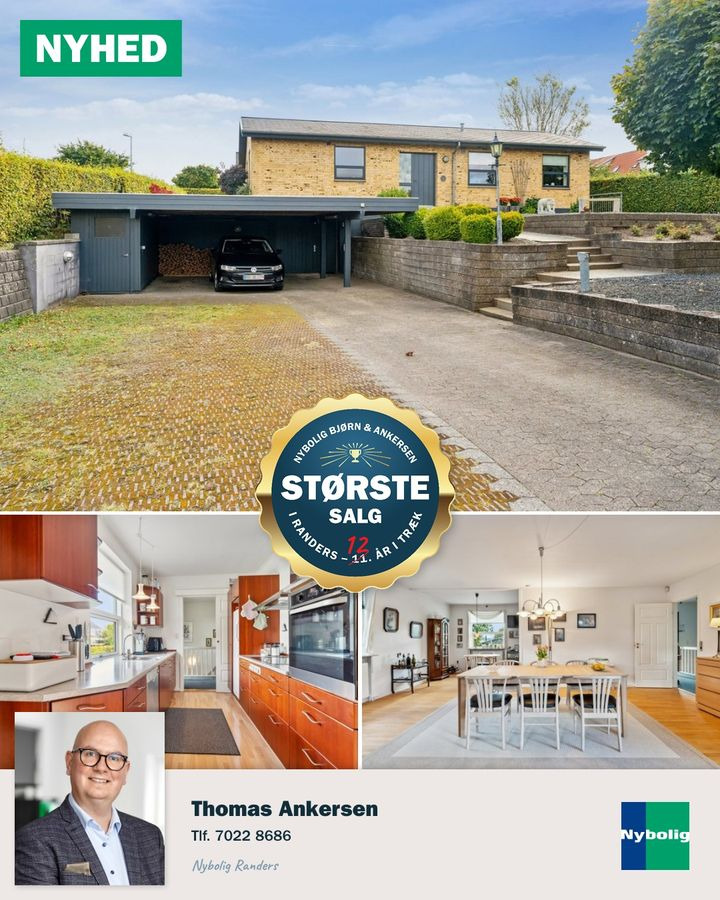 Nybolig Bjørn & Ankersen: charmerende villa med udsigt i Vorup til salg