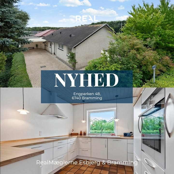 RealMæglerne Esbjerg og Bramming præsenterer familievilla på Engparken 48 i Bramming