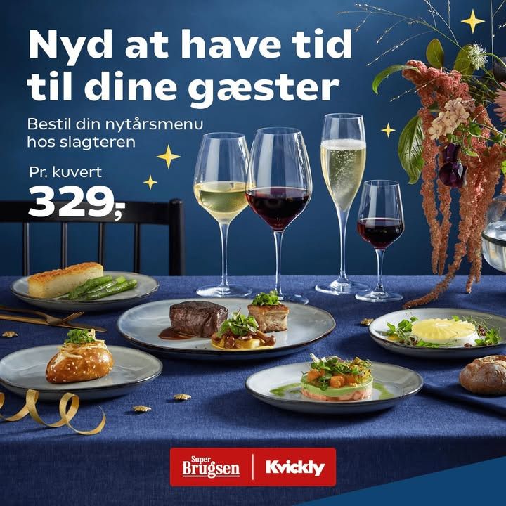 Superbrugsen Hammerum tilbyder lækker nytårsmenu med fire retter