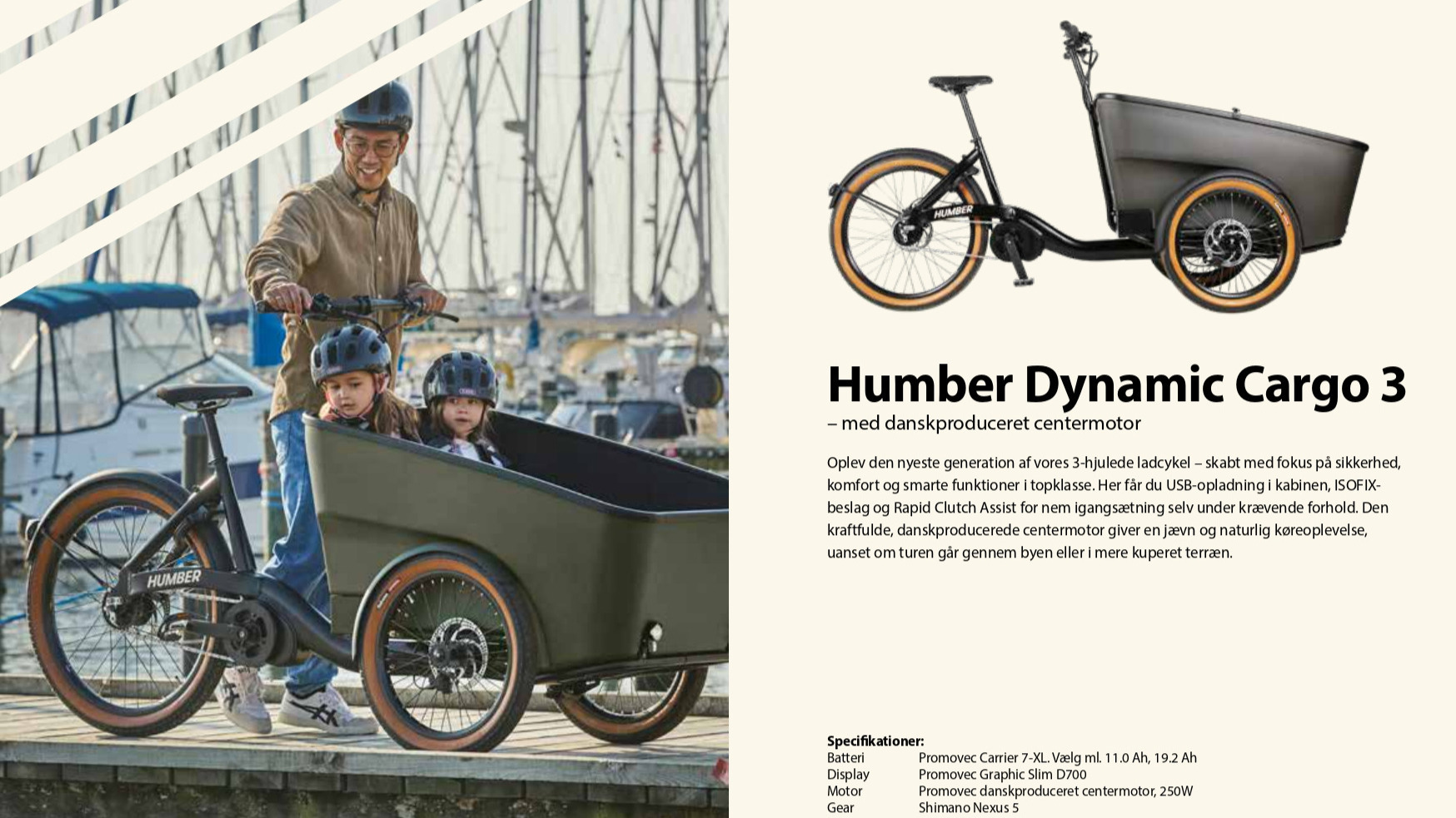 Oplev friheden med Humber Dynamic Cargo 3: Den alsidige el-ladcykel til hverdagens behov