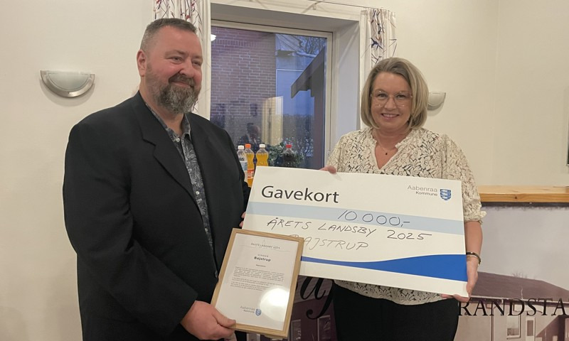 Bajstrup udnævnt til Årets Landsby 2025 for stærkt fællesskab i Aabenraa Kommune