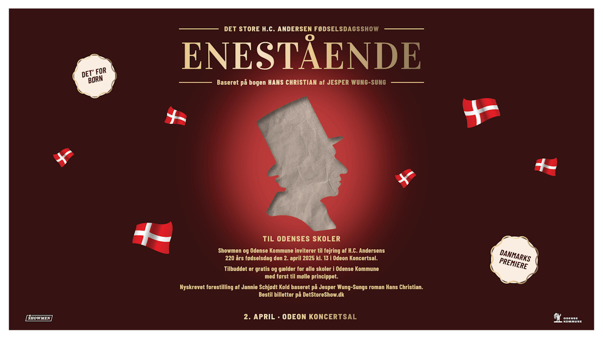 Oplev H.C. Andersens opvækst i en hyldestforestilling i Odeon