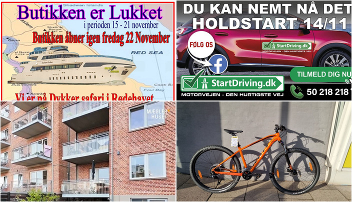 Nyt fra StartDriving.dk - Hosbonds Køreskole, CARLSENS DYKKERCENTER A/S, Mæglerhuset og 1 anden