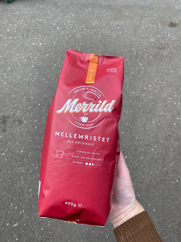 MIN KØBMAND I ASP tilbyder rød Merrild til 56,99 kr