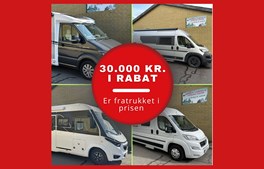 Oplev friheden på hjul: Spar lige nu hele 30.000 kr. på brugte autocampere hos Slagelse Camping og Outdoorcenter