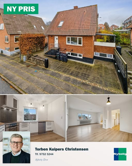 Nybolig Skive I/S præsenterer charmerende villa med ny pris på Hvitfeltsgade 28B