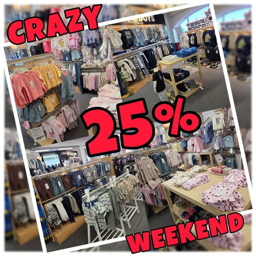 Kids Coolshop tilbyder 25% rabat på alt tøj i weekenden