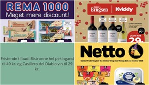 Fristende tilbud: Bistronne hel pekingand til 49 kr. og Casillero del Diablo vin til 29 kr.
