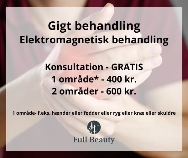 Full Beauty Aalborg tilbyder gigtbehandling med elektromagnetisk maskine