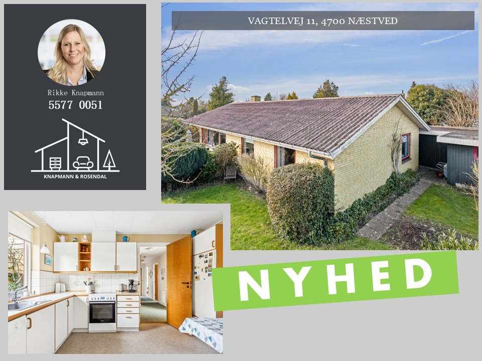 Knapmann & Rosendal ApS præsenterer ny villa med garage og lys opholdsstue