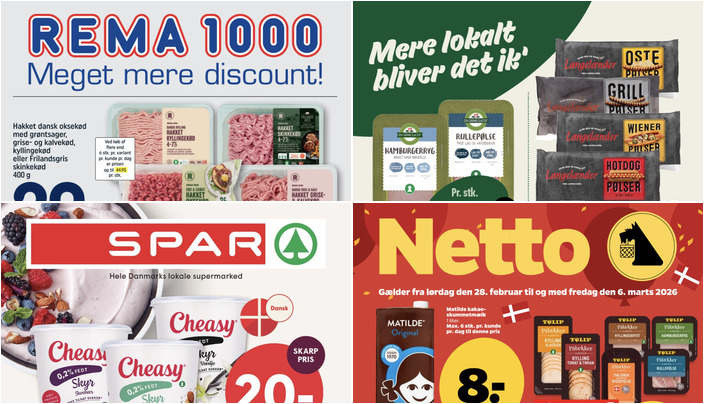 Den Grønne Slagter pålæg til kun 10 kr. og Rema 1000 yoghurt til 10 kr. - se ugens lokale tilbud