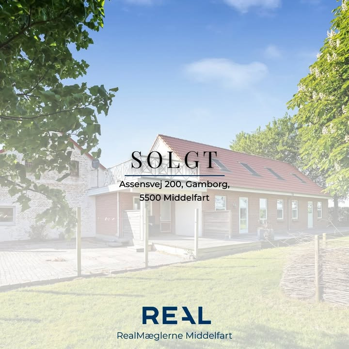 RealMæglerne Middelfart fejrer nyt salg på Assensvej 200 i Gamborg