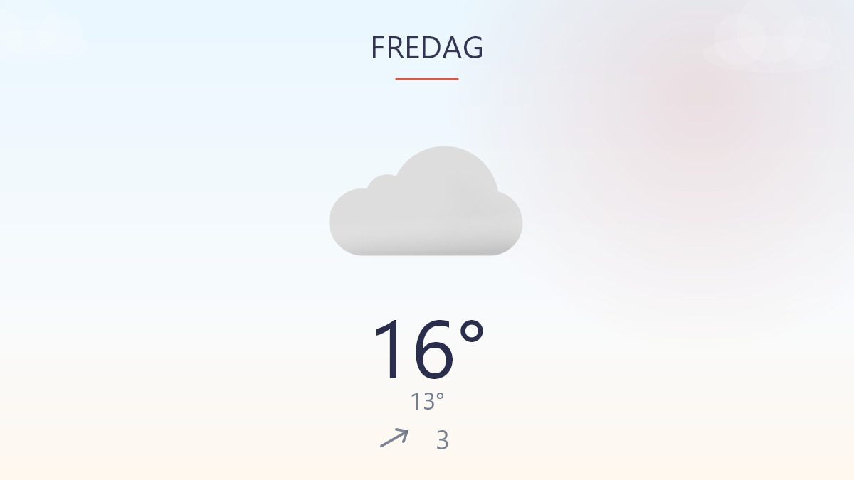Regn og lun vind sætter dagens tone