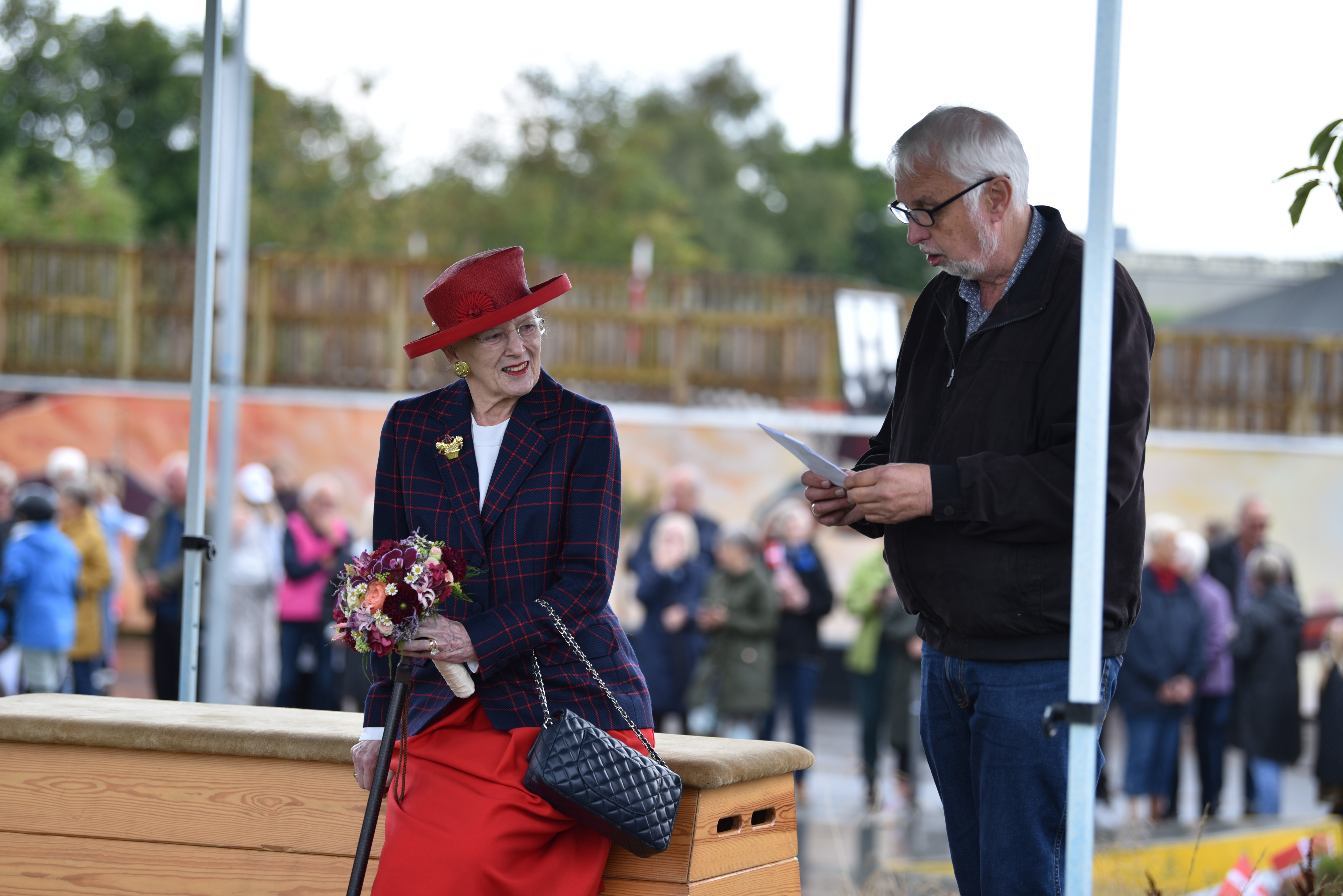 Svend Aage introducerede H.M. Dronningen til Øster Bjerregrav og Aktivitetsparken