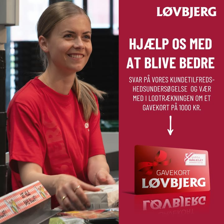 Sidste chance for at dele din feedback og vinde et gavekort hos Løvbjerg Frederikshavn