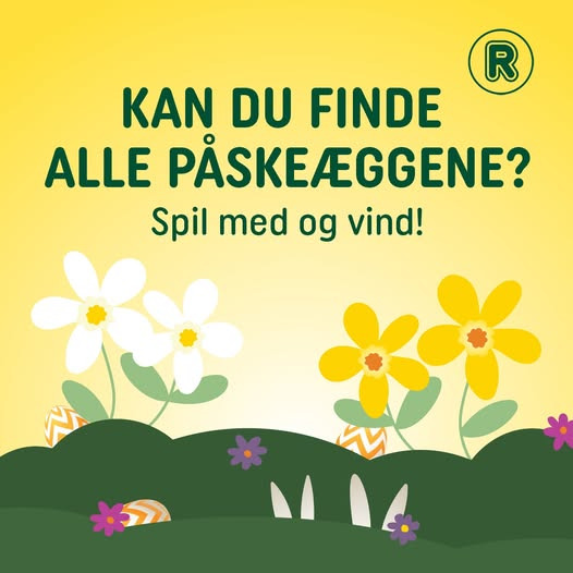 Rema 1000 Valbygårdsvej inviterer til påskeæggejagt med chance for at vinde gavekort