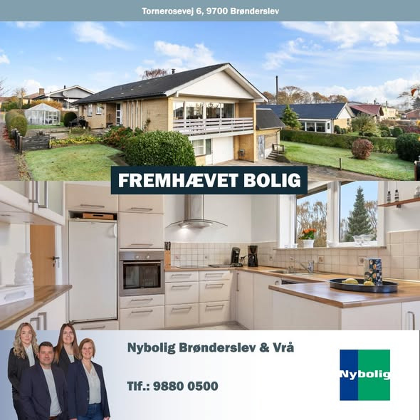 Nybolig Brønderslev & Vrå præsenterer stor villa i Nordbyen med attraktiv kælderplads