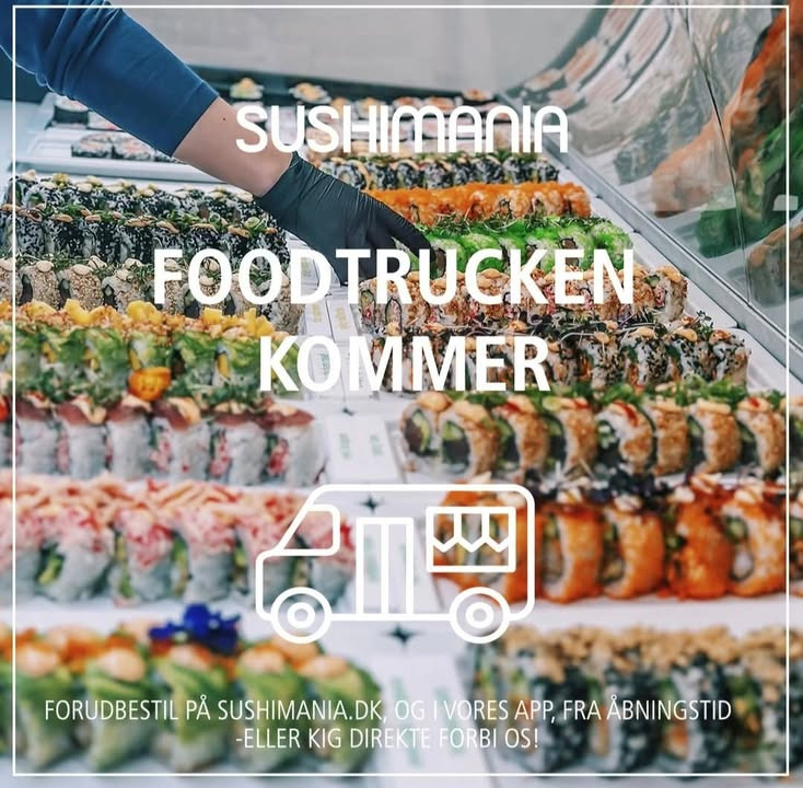 Meny Als får besøg af SushiManias foodtruck med frisklavet sushi i dag