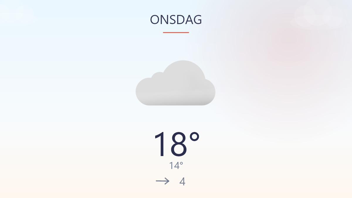 Tørt vejr med mild kant i dag