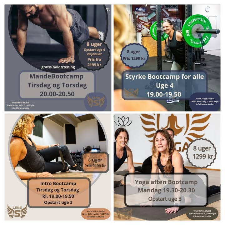 Nye bootcamps i januar hos LeneS: Træning og fokus på dig selv