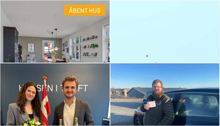 Nyt fra Vejgaard Køreskole v/Morten Rode, CARLSENS DYKKERCENTER A/S, Ejendomsmæglerne Hansen & Thoft og 1 anden